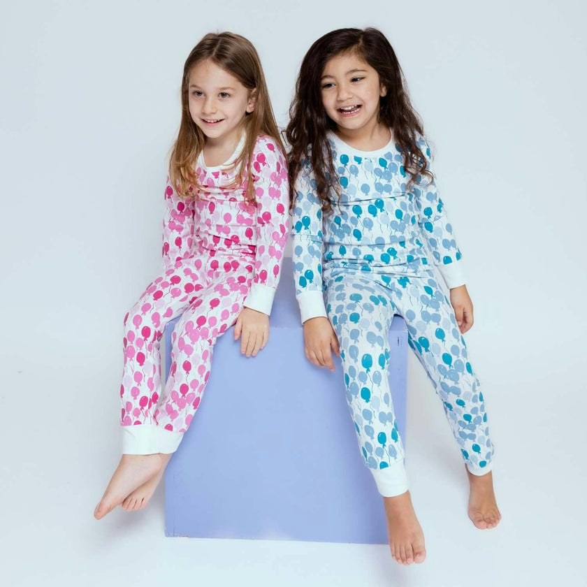 Print Long Sleeve Cuffed Pajamas
