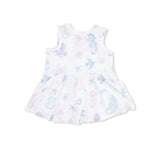 Floral Sea Creatures - Peplum Tank Top and Bike Short