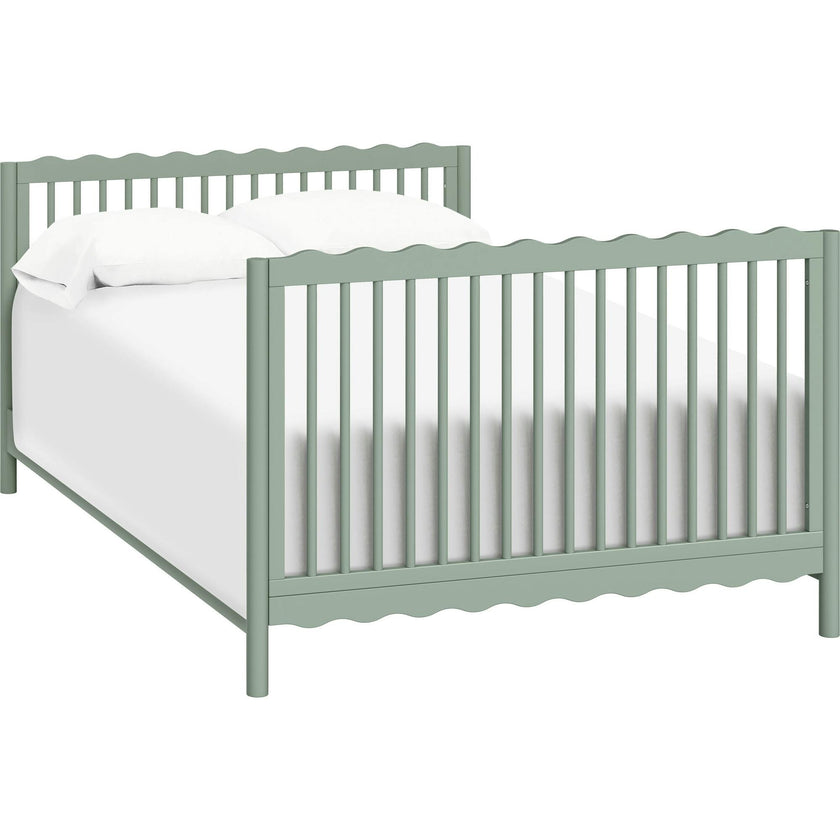 Swell 4-in-1 Convertible Crib with Toddler Bed Conversion Kit in Light Sage