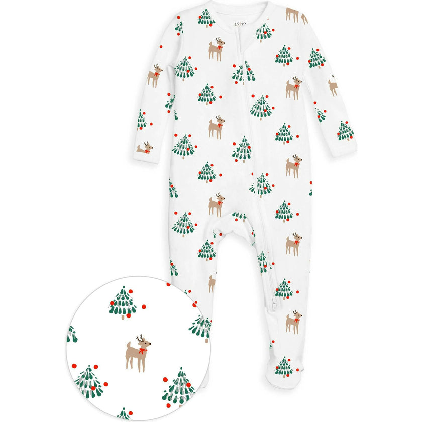The Organic Zipper Footie [Tinsel Trees]