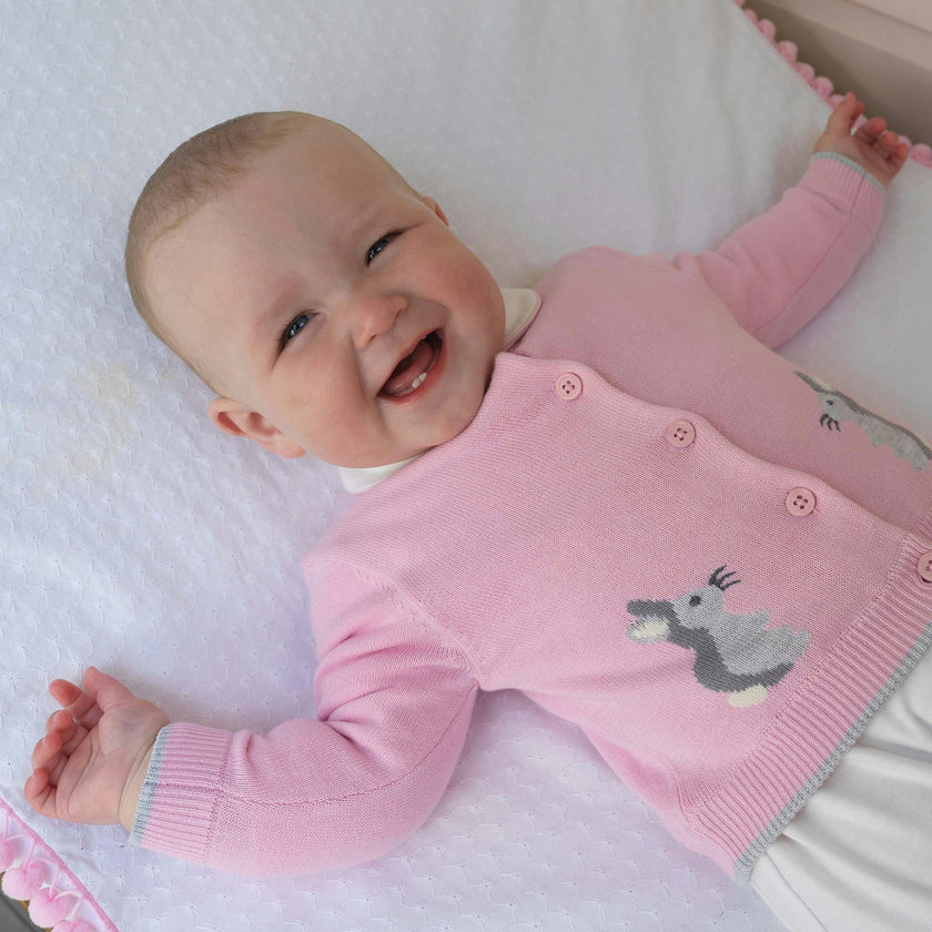 Bunny Intarsia Cardigan