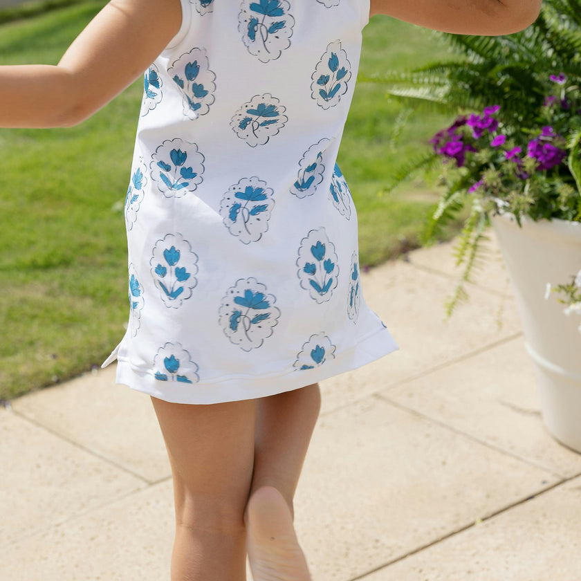 Dashwood Set | Tunic Top and Shorts | Medallion Flower White