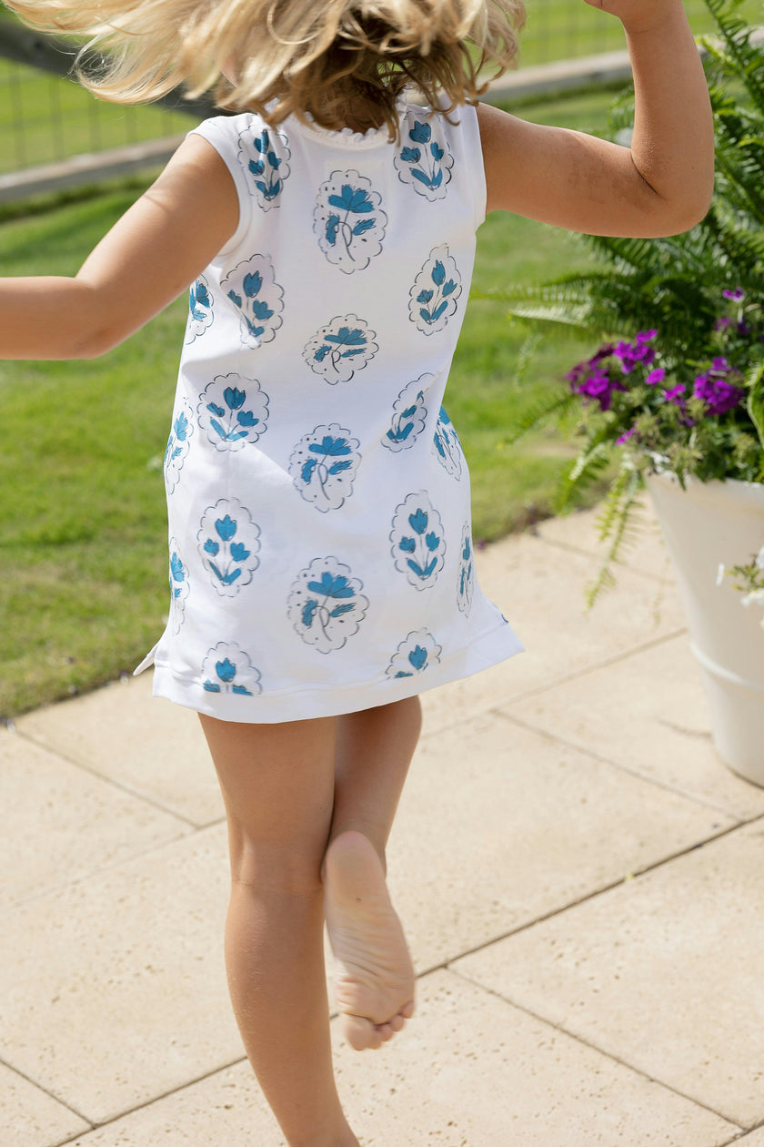 Dashwood Set | Tunic Top and Shorts | Medallion Flower White