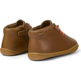 Kids Peu Lace-Up Ankle Boots, Brown