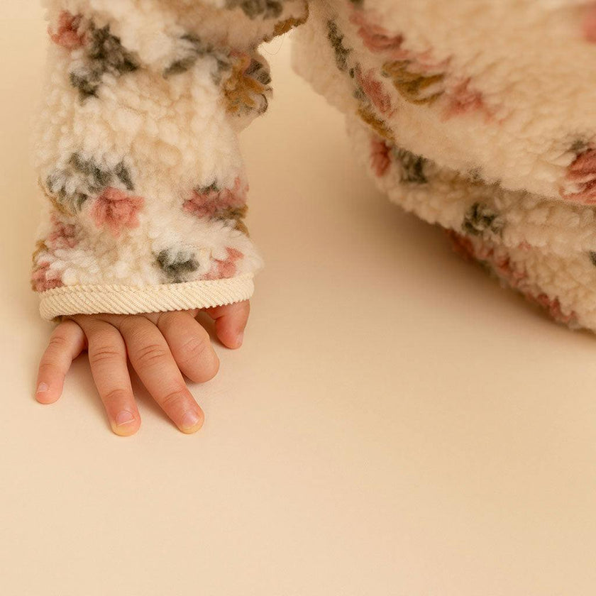 Amber Sherpa Zippered Romper