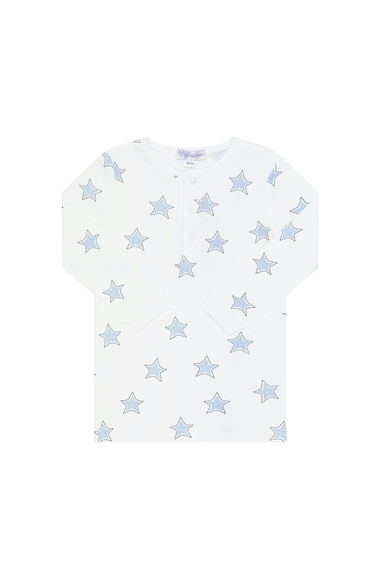 Blue Stars Print Pajama