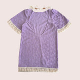 Lavender Floral Boho Coverup