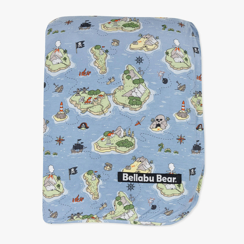 Pirate Cove Bamboo Sherpa Blanket