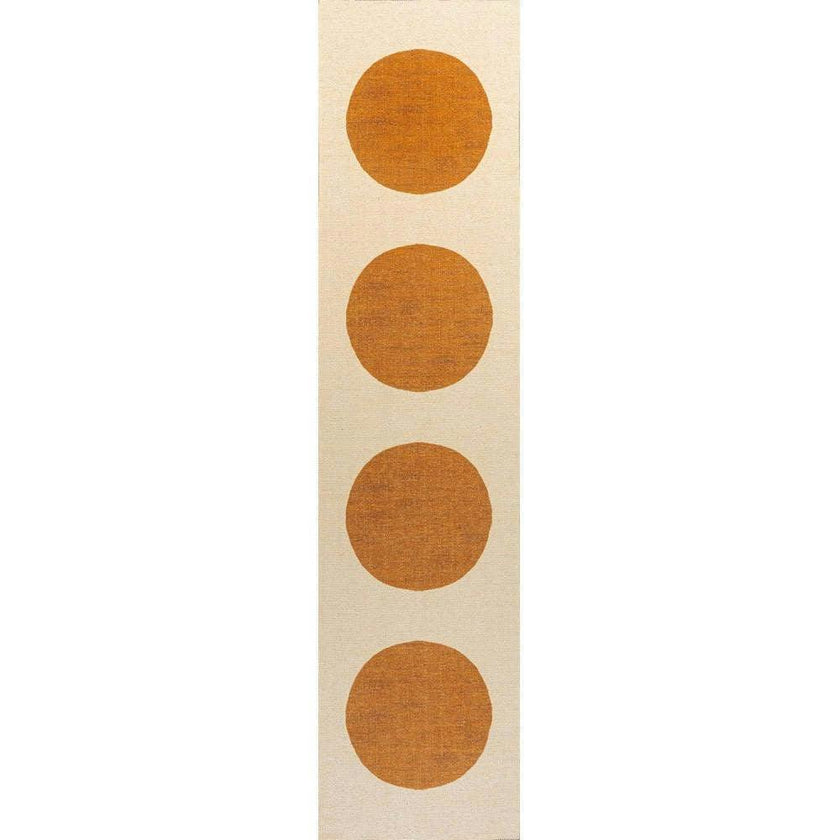 Cirkel Minimalist Geometric Dot Machine-washable Area Rug