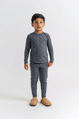 Elastic Waist Fleece Top and Pants Two Piece Set