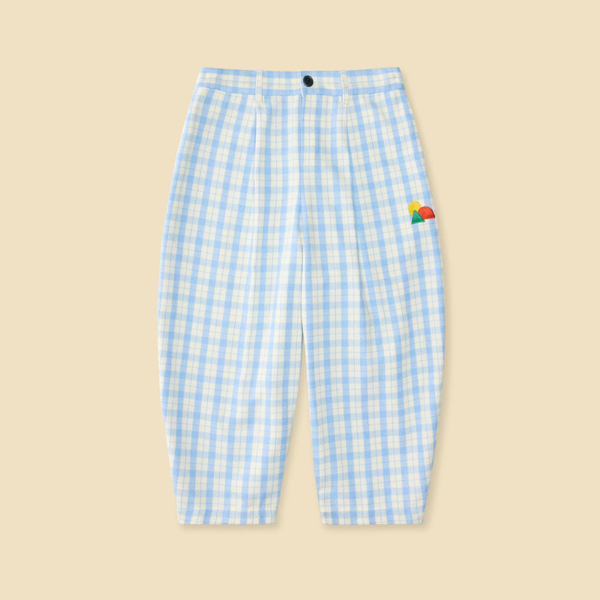Friday Pant in Sky Plaid