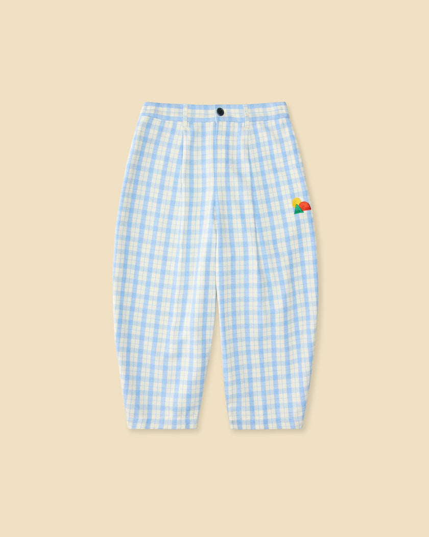 Friday Pant in Sky Plaid