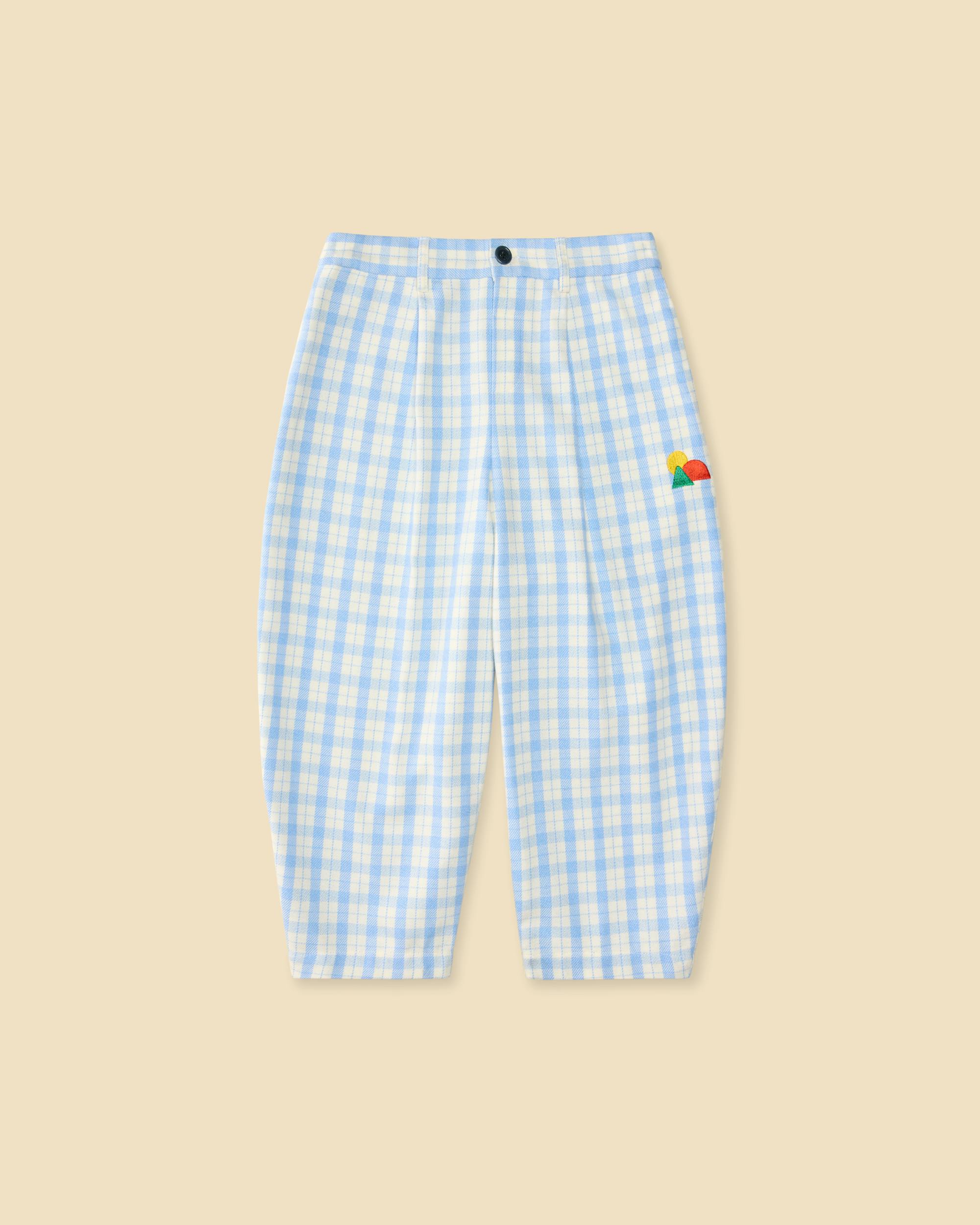 Friday Pant in Sky Plaid