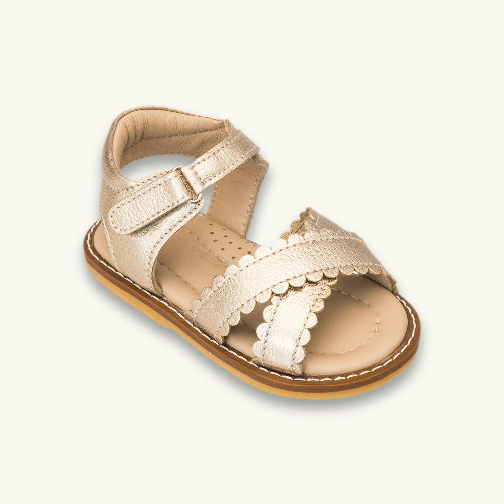 Toddler Bloom Sandal | Gold Leather