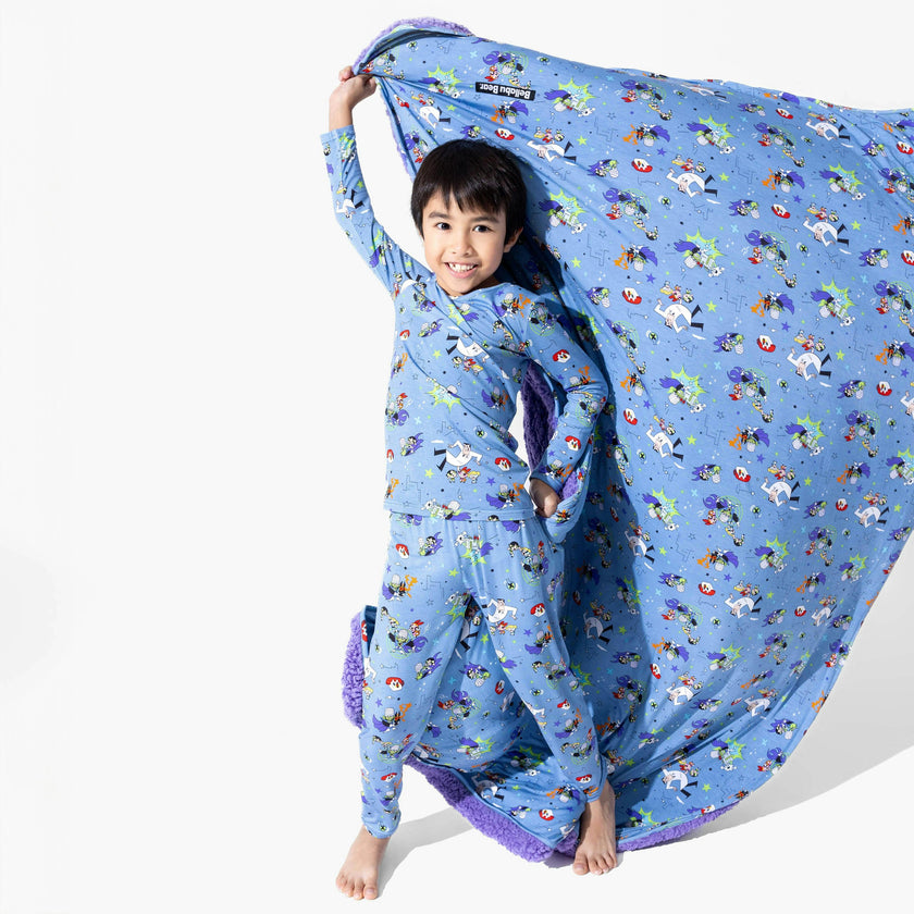 Powerpuff Girls Mojo Jojo Showdown Bamboo Sherpa Blanket