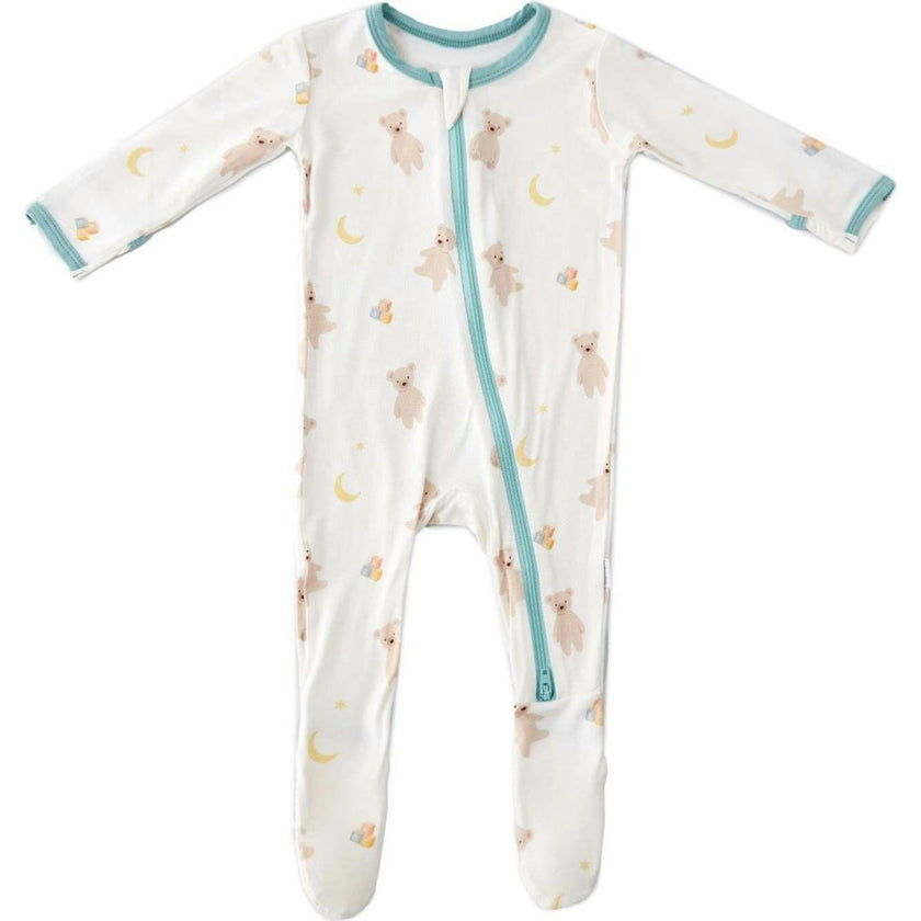 Teddy Bears Zippered Footie