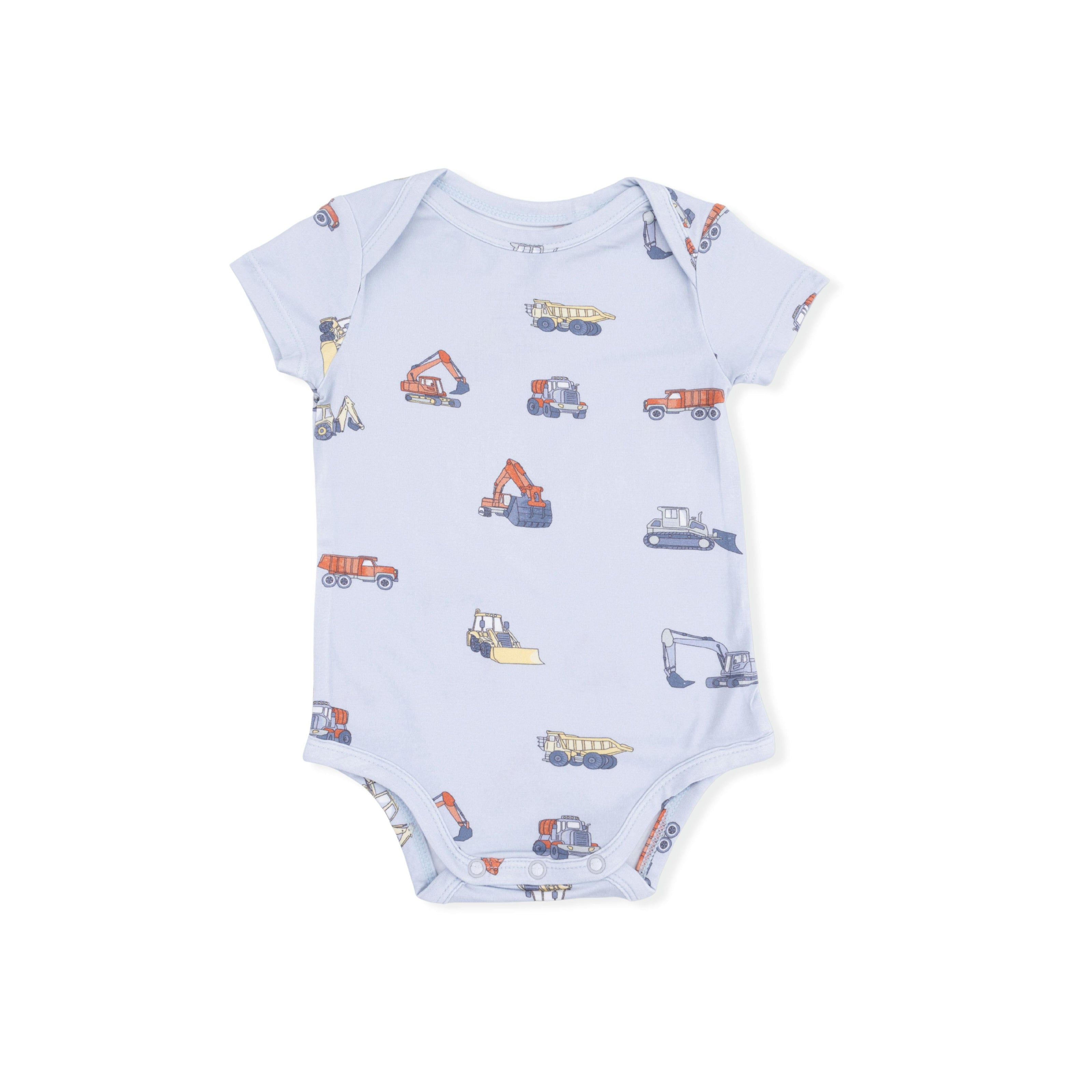 Construction Vehicles - Short Sleeve Bodysuit