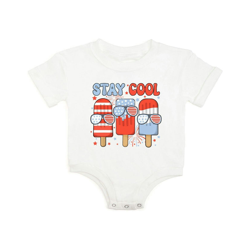 Stay Cool Short Sleeve Romper - White