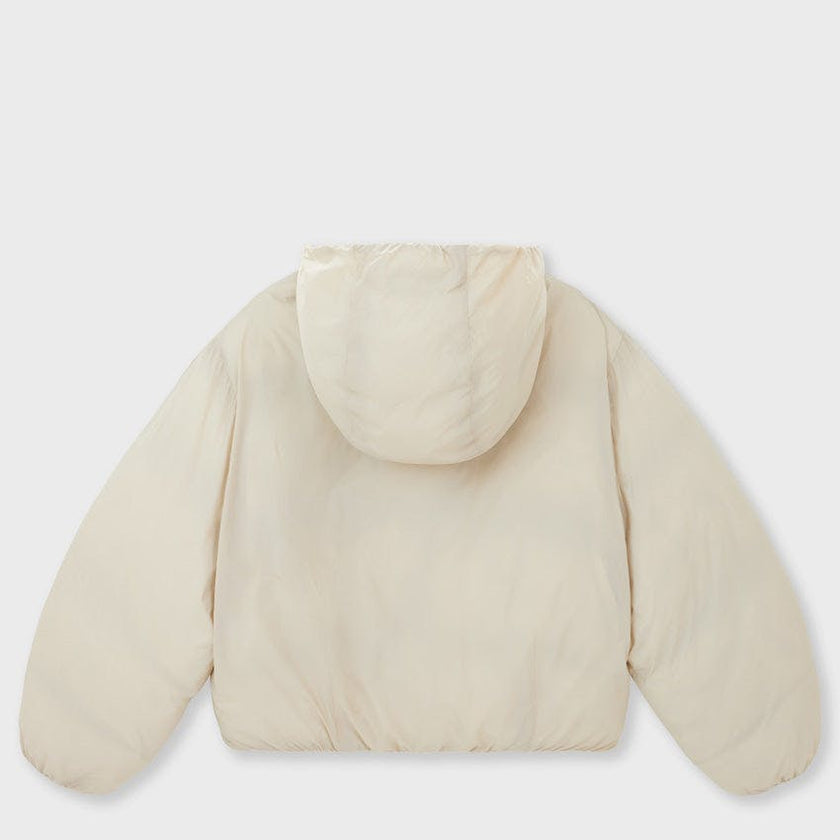 Cropped Lightweight Reversible Puffer