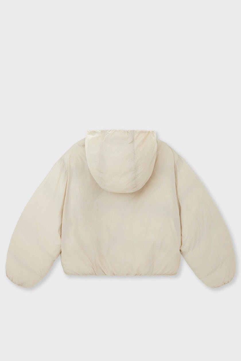 Cropped Lightweight Reversible Puffer