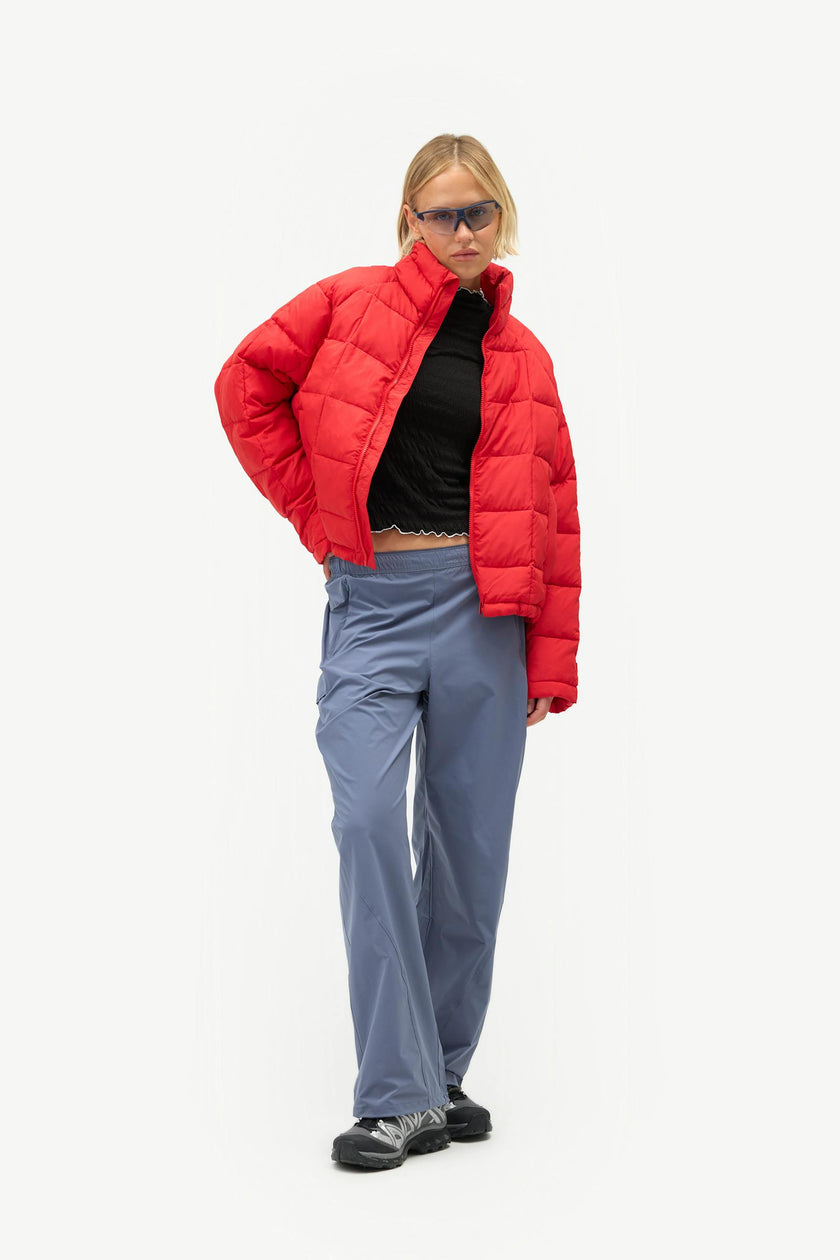Nellie Packable Puffer Jacket, Rouge