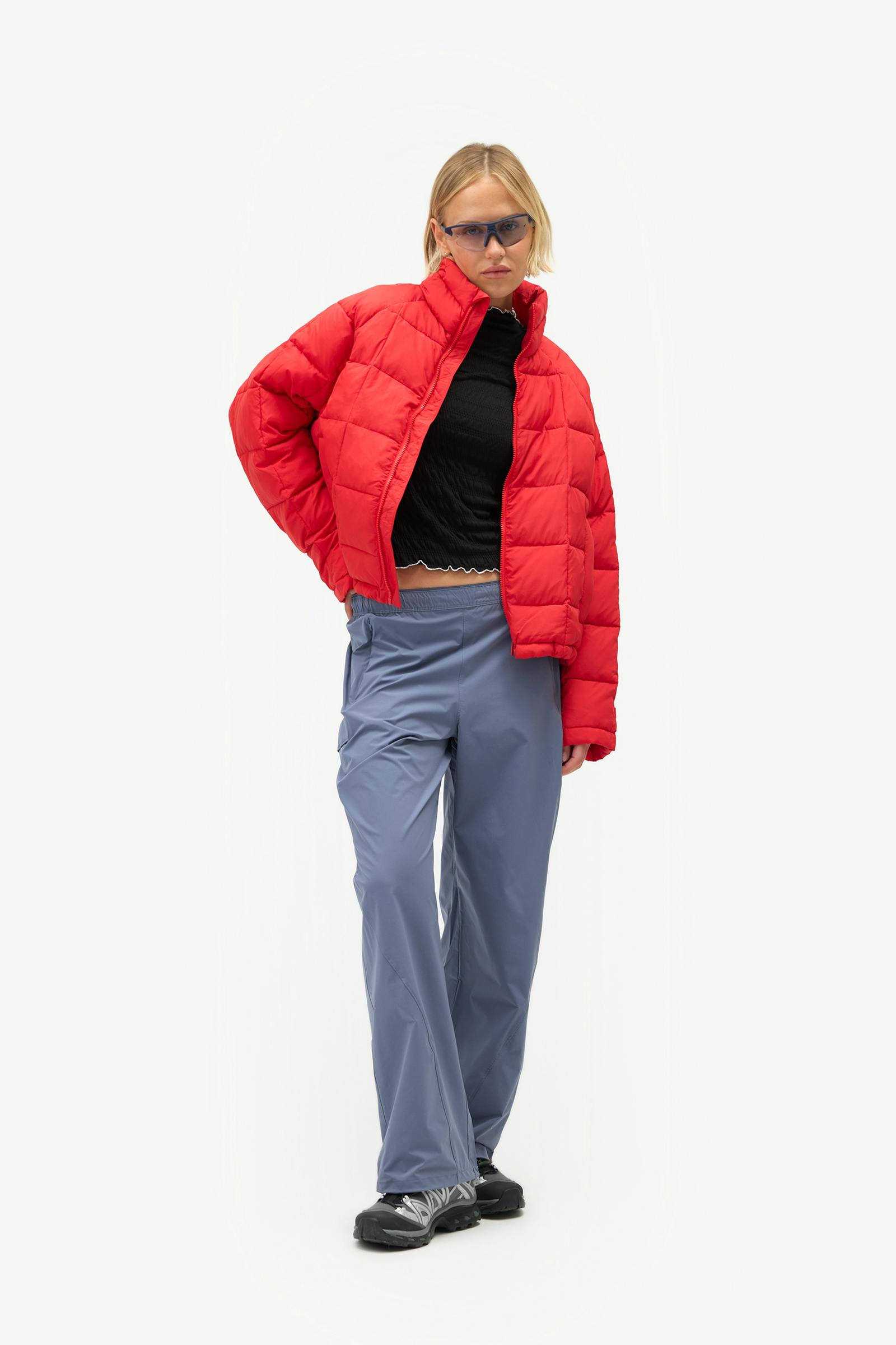 Nellie Packable Puffer Jacket, Rouge