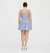 The Azalea Mini Nap Dress - Navy Gingham