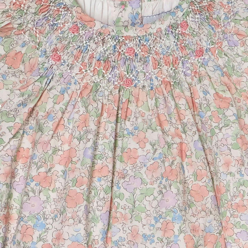 Hand-Smocked Baby Bubble - Delphine