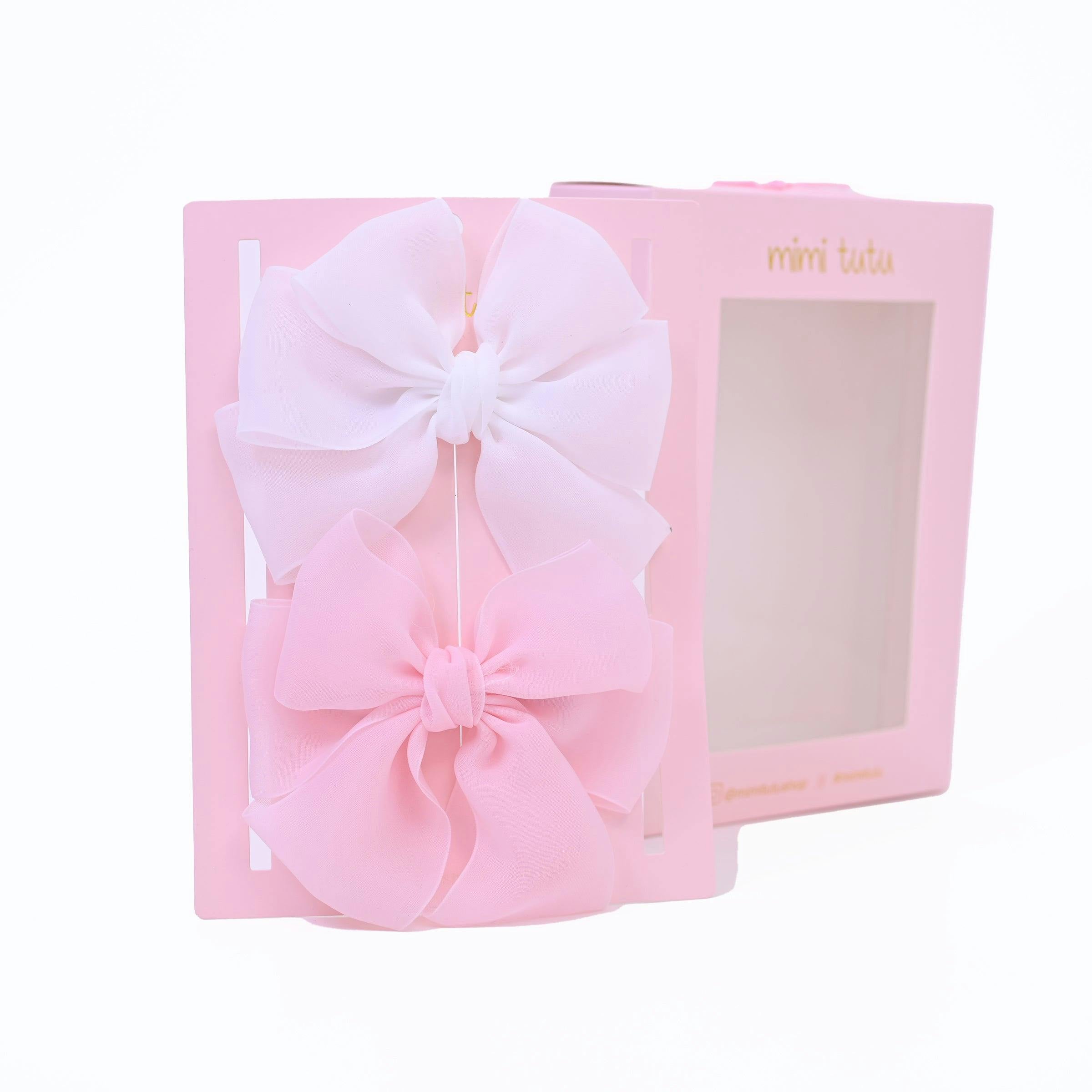 Multicolor Ribbon Bow Hairclip Set