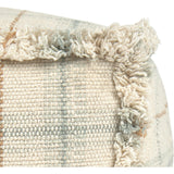 Handloom Pouf Blue Sage