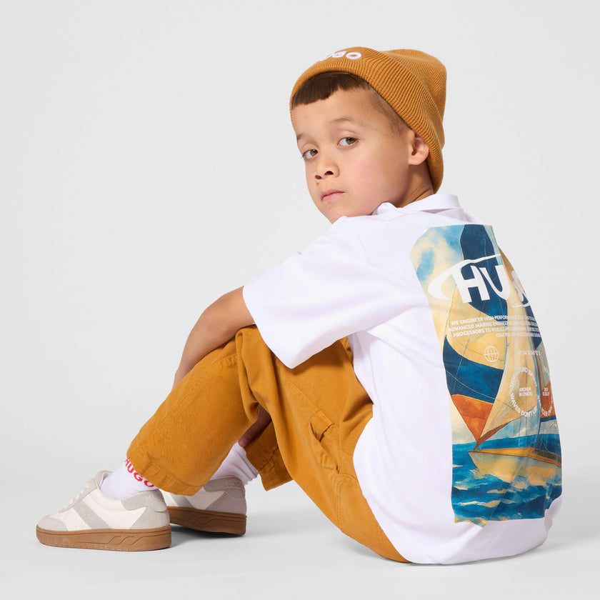 White Graphic Logo T‑Shirt