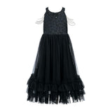 Black Tripoli Heart Sleeveless Dress