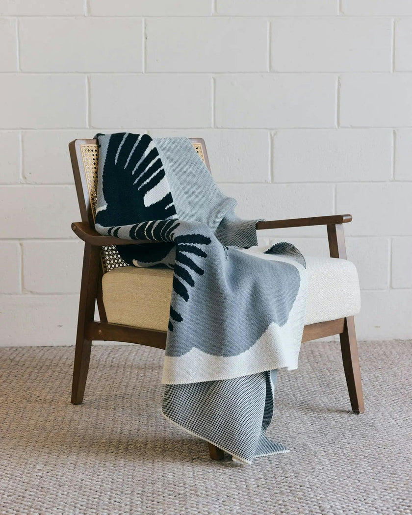 Crows Knit Blanket
