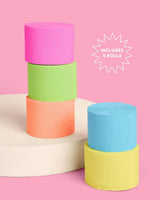 Pool Party Streamers - 5 crepe paper rolls