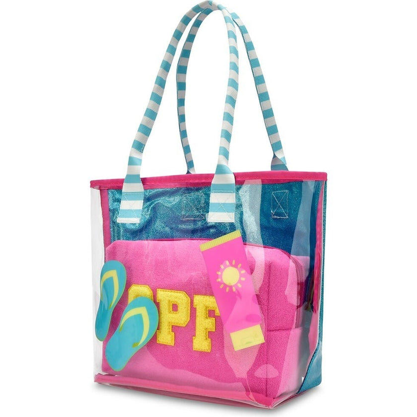 Pool Party Clear Tote 2-Piece Set