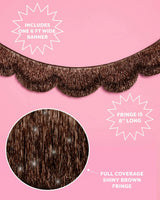 Espresso Scallop Fringe - scalloped banner