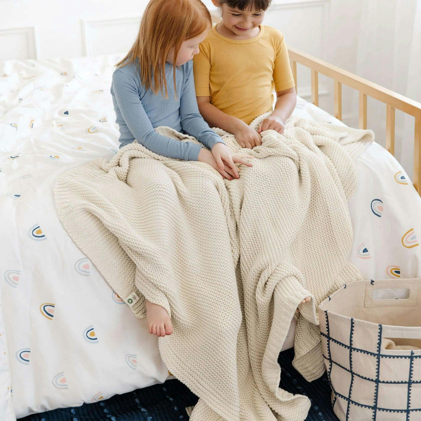 Chunky Knit Throw Blanket