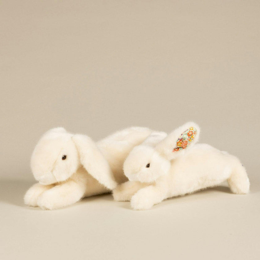 Martin the Rabbit | Beige | Orange Liberty Print