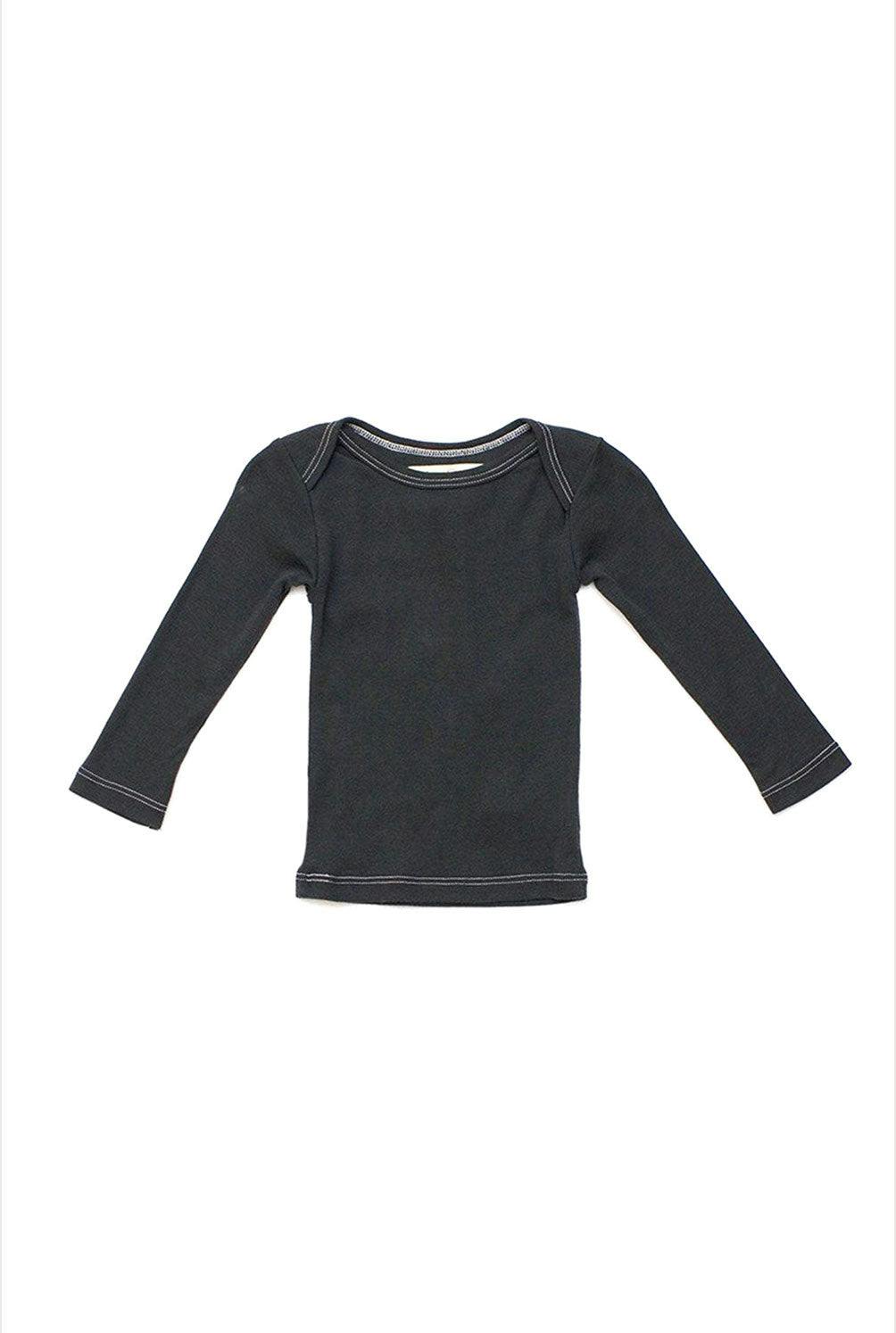 Lap Shoulder Tee Long Sleeve Charcoal