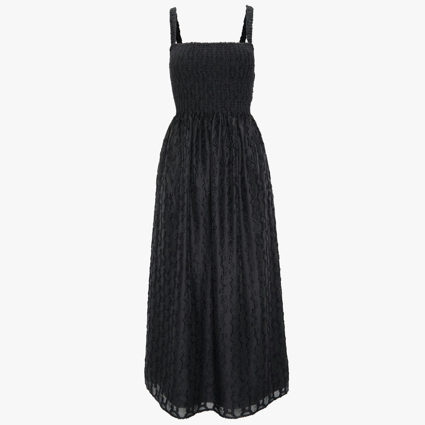 The Anita Nap Dress - Black Fil Coupé