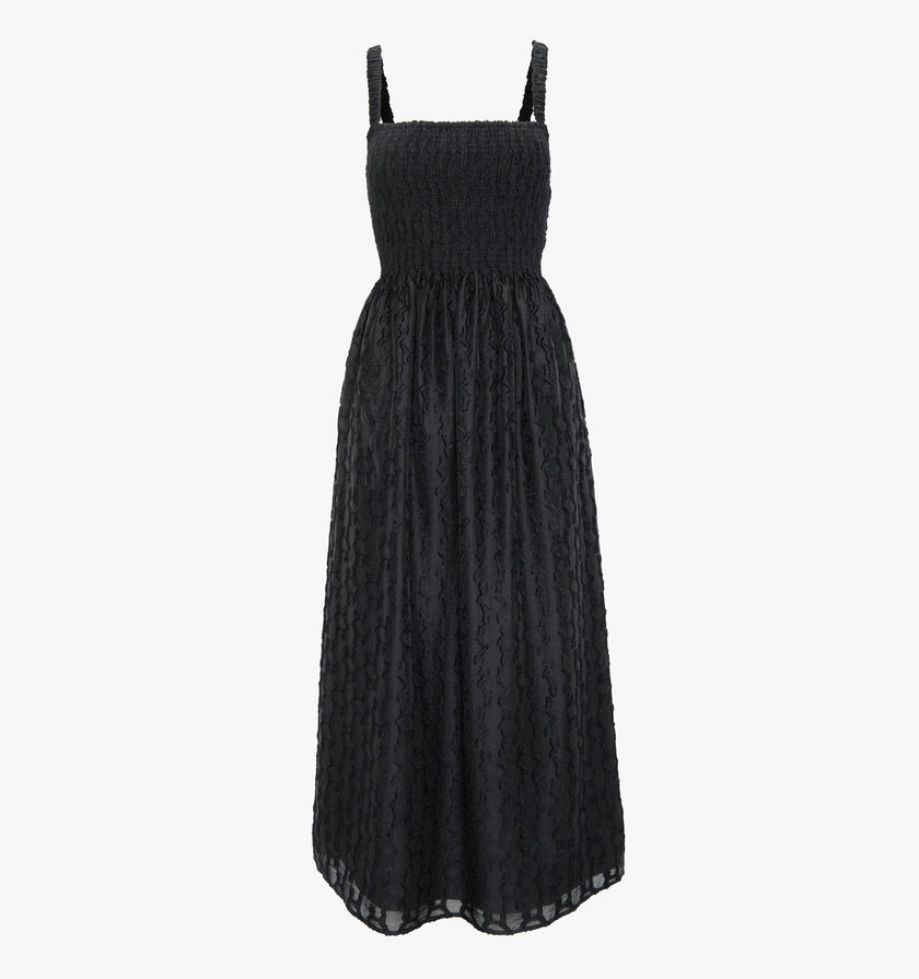 The Anita Nap Dress - Black Fil Coupé