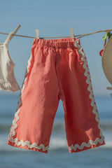 Wide-Leg Pant Set in Tres Cherry