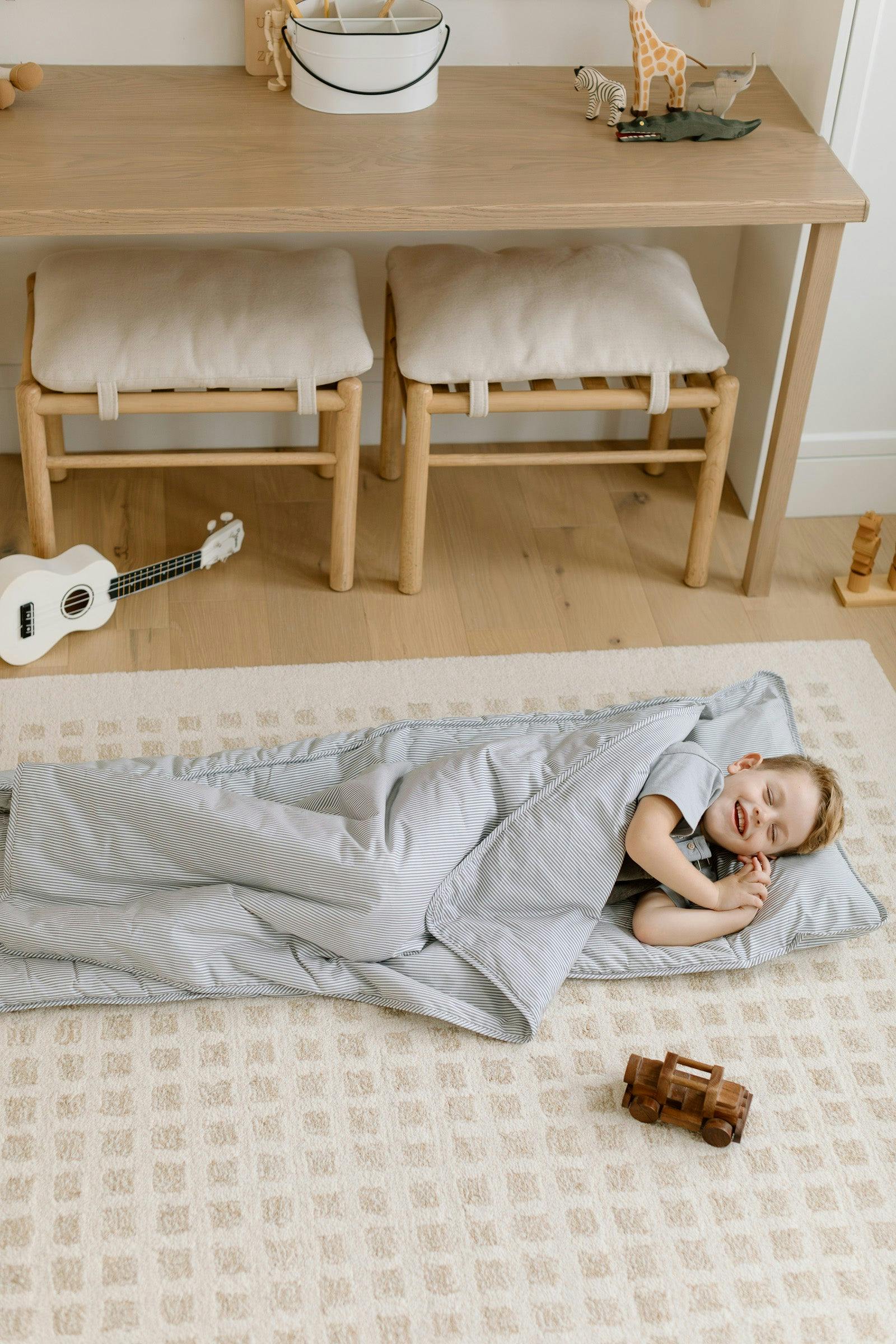 Organic Toddler Nap Roll-N-Rest Mat Set