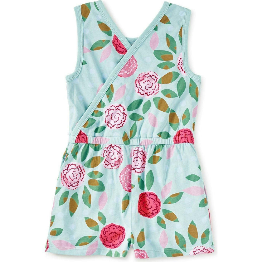 Reversible Wrap Romper, Blue