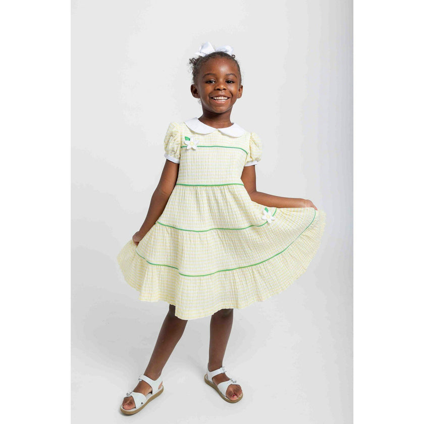 Stripe Dress With Flowers