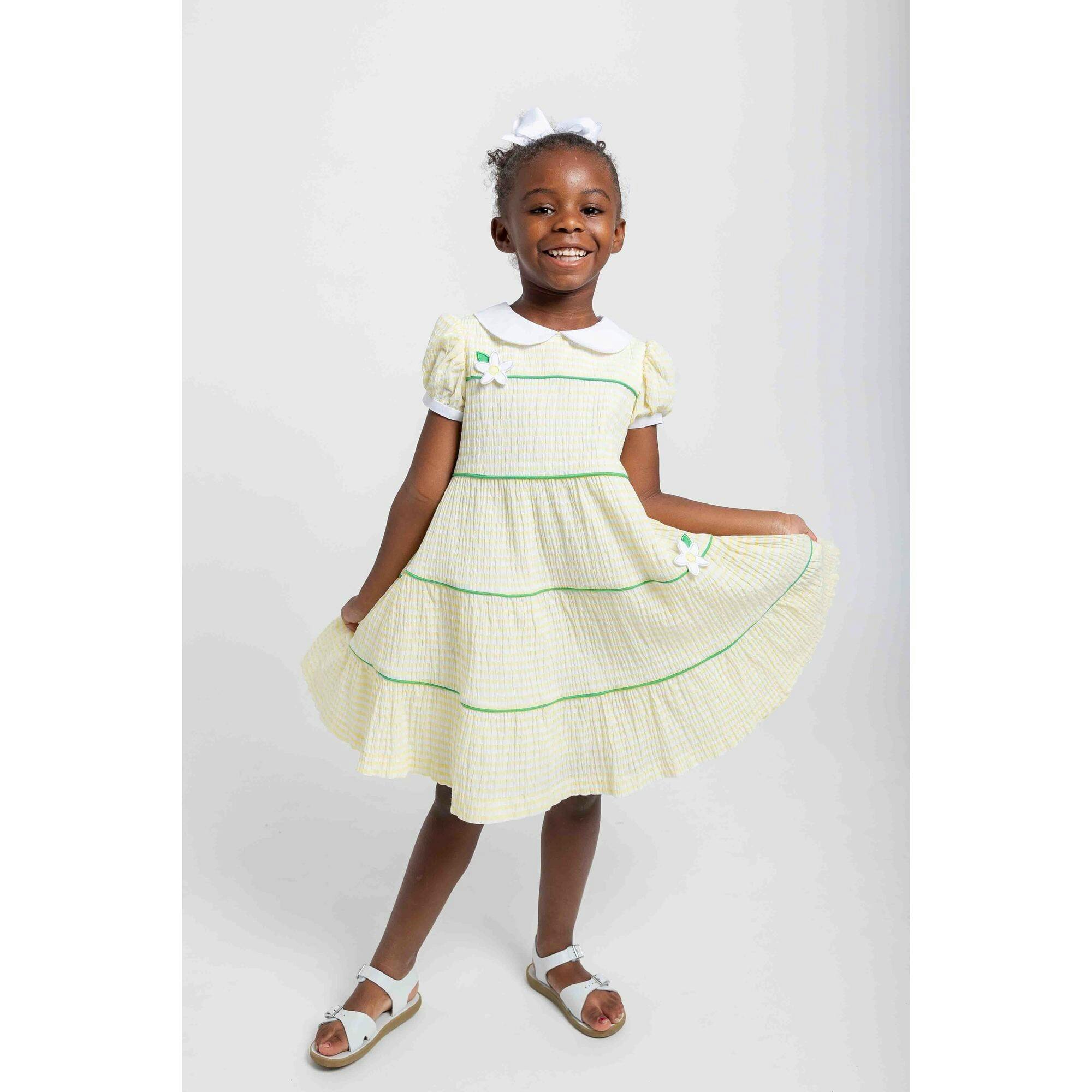 Stripe Dress With Flowers