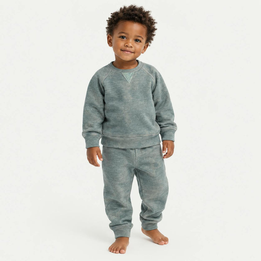 Heathered Vintage Sherpa Sweatshirt + Sweatpant Set