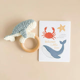 Nautical Swaddle and Teether Set - Whale