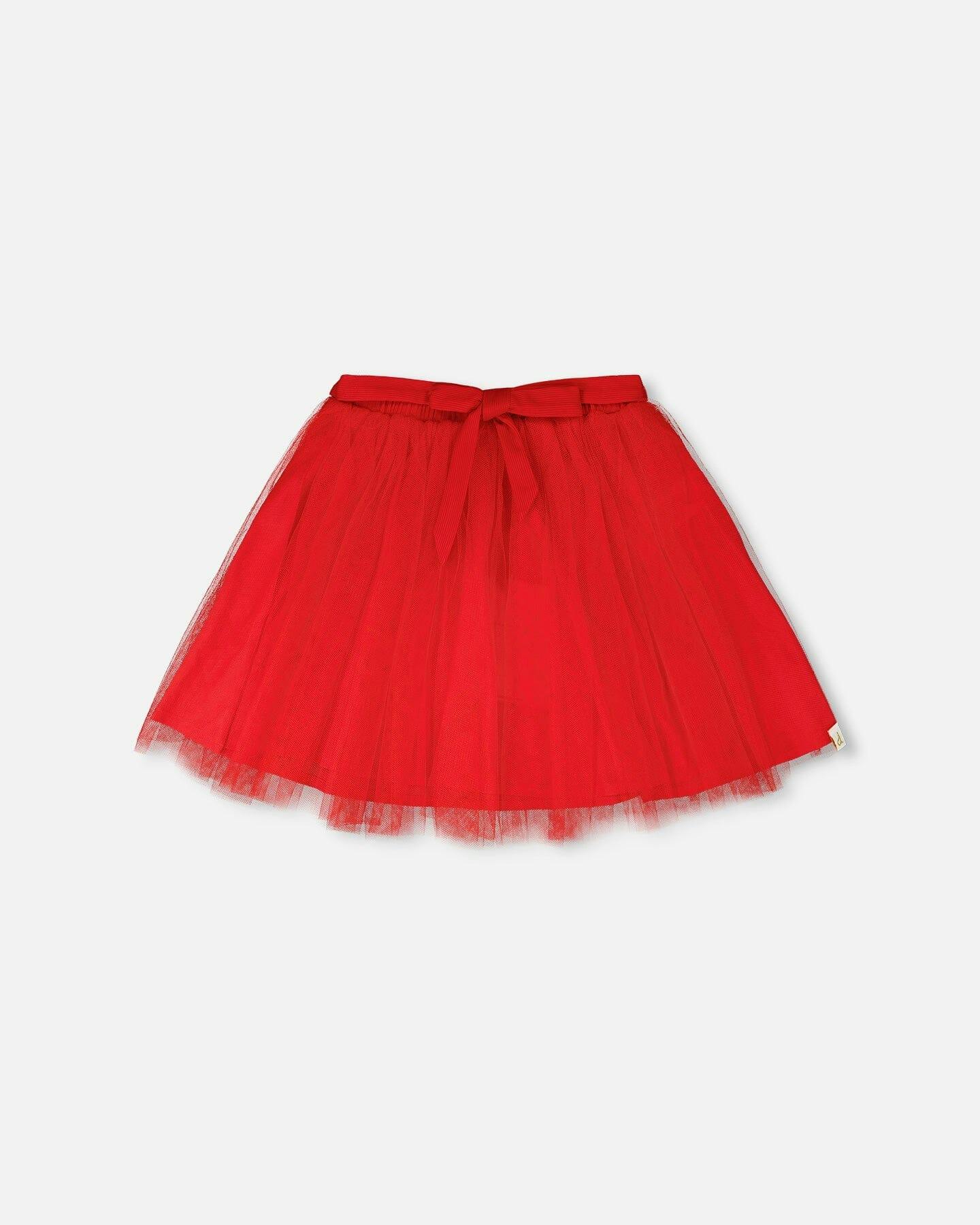 Mesh And Eyelet Skirt