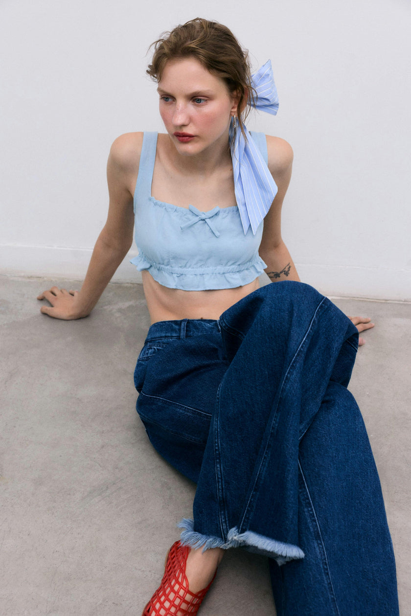 Amaryllis Woman Top 2 Soft Sky